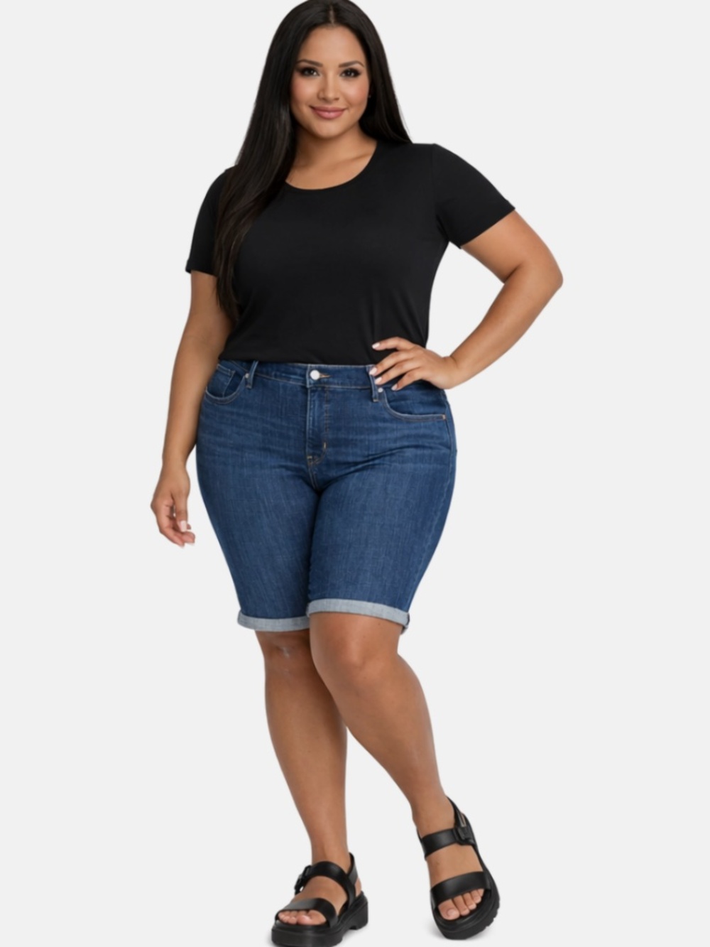 Levi' s ® Women's Plus Size Shaping Bermuda Jean Shorts 24W NWT